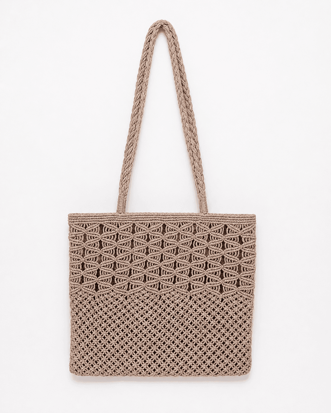 Artisan Patterned Macrame Carryall